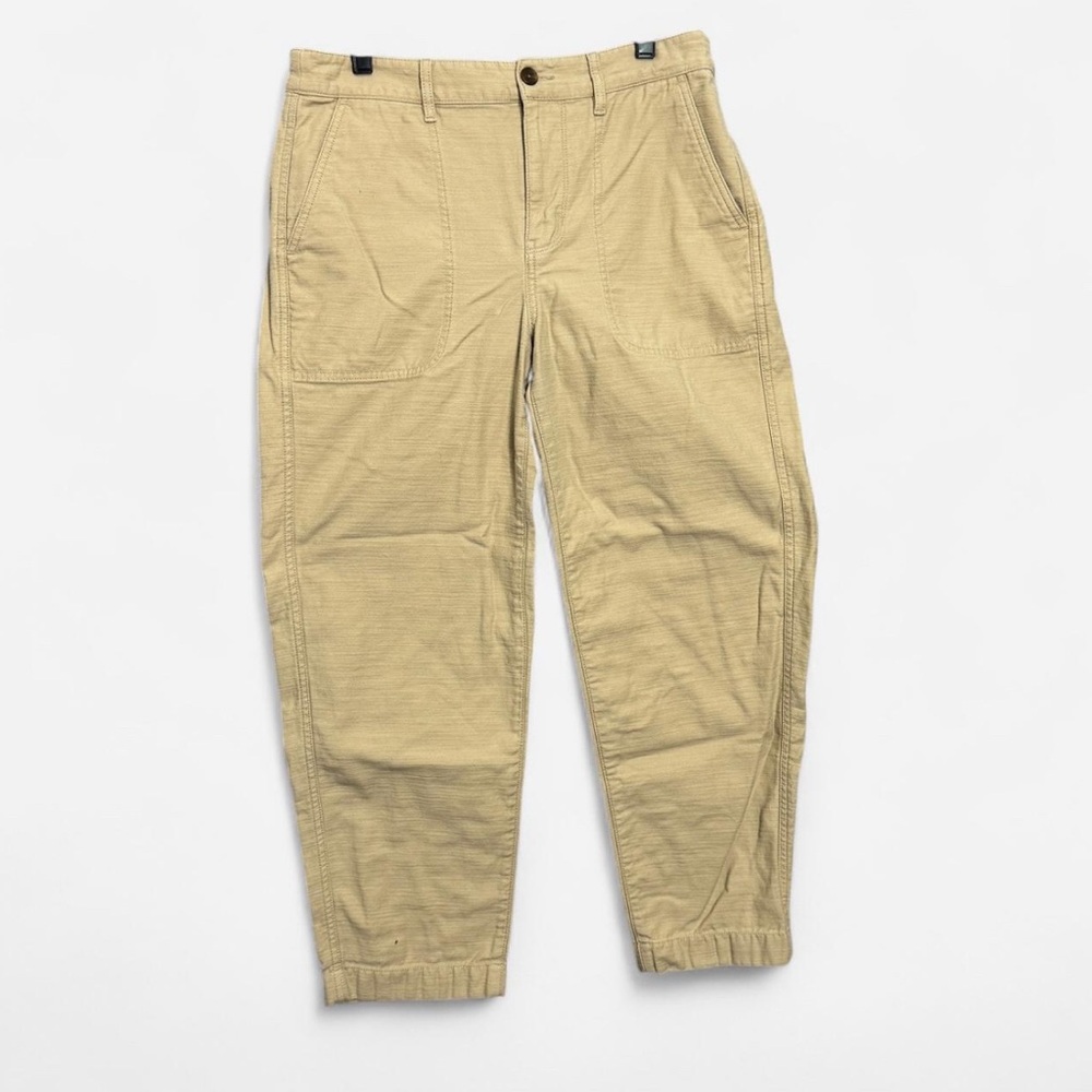 J.Crew Women's Size 8 Khaki Camp Utility Pants Casual Preppy Minimalist EUC
